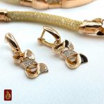 گوشواره های سرویس سووارسکی یاسان کد 102